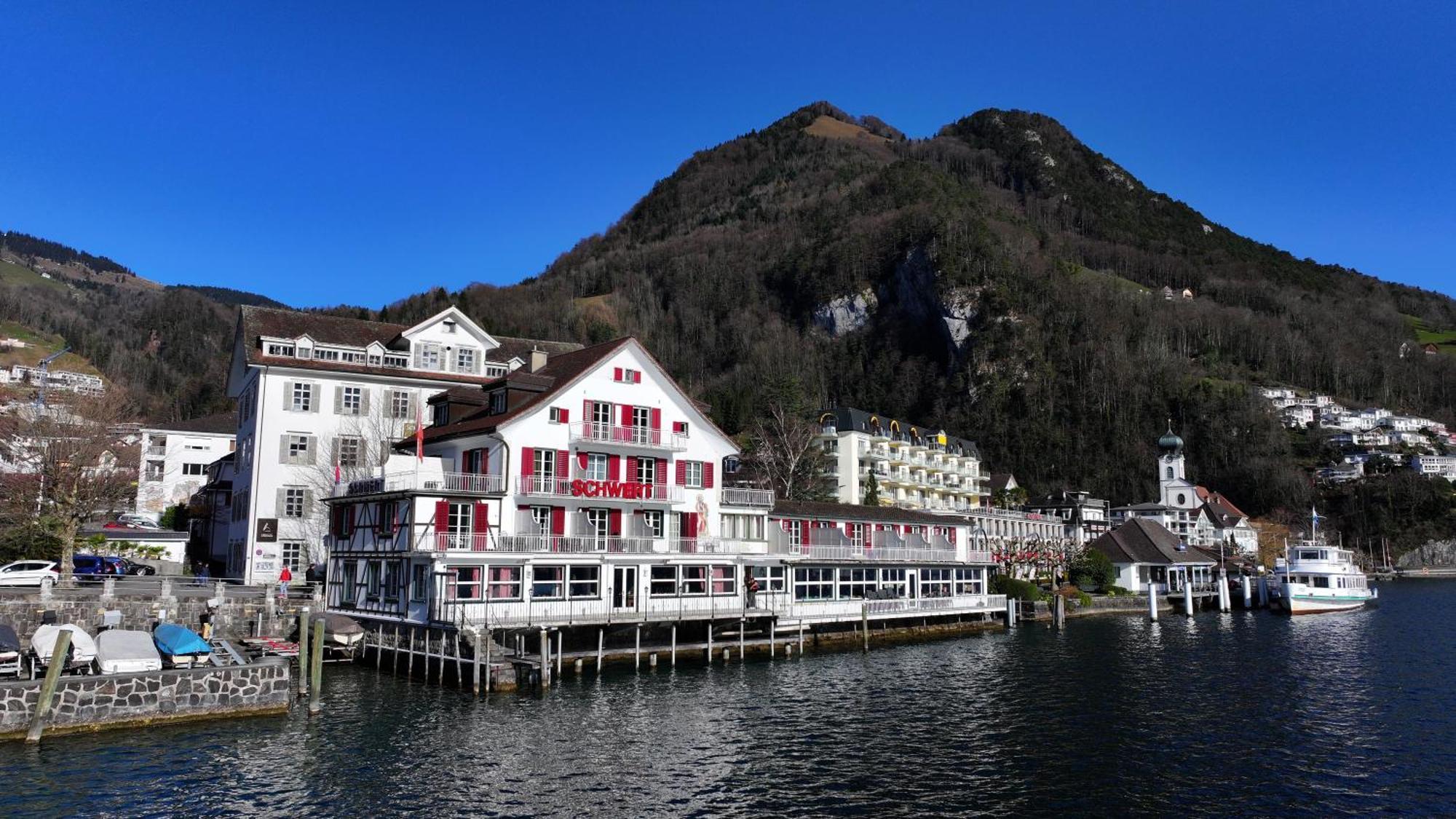 Seehotel Schwert Gersau Buitenkant foto